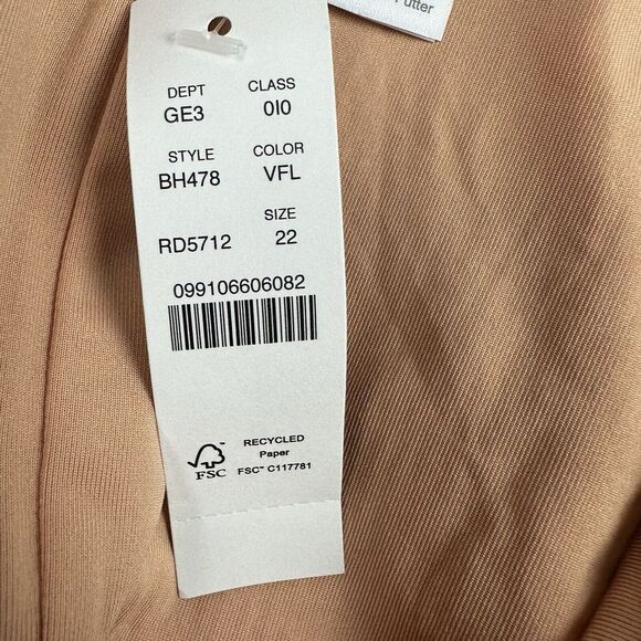 NWT‎ J Crew Scrunchie Classic Scoopneck One-Piece Swimsuit Women's Size 22 NEW - Picture 5 of 8